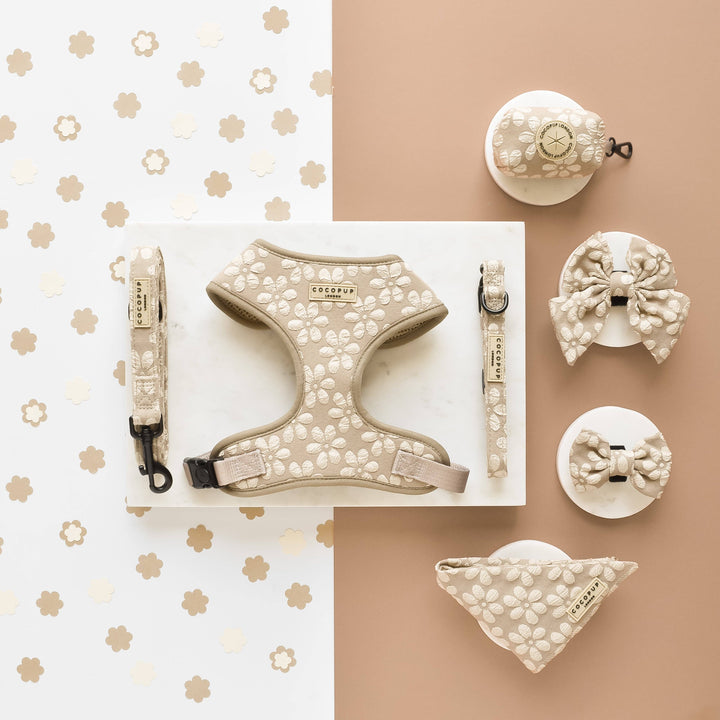Cocopup Luxe Poop Bag Holder - Mocha Flower
