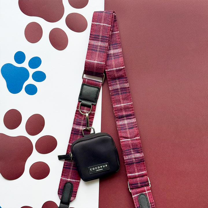 Cocopup Bag Strap - Mulberry Plaid