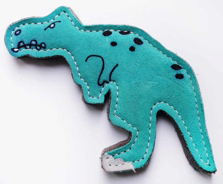 Terry T-Rex Dinosaur shaped Tough Eco Dog Toy