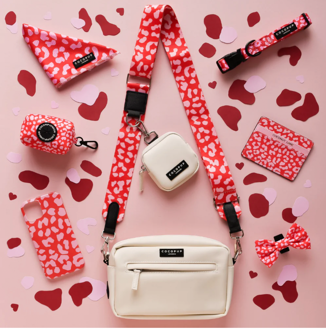 Cocopup Bag Strap - Red & Pink Leopard