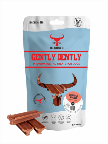 Gently Dently Fresh Breath Salmon Dental Treats (7 sticks)
