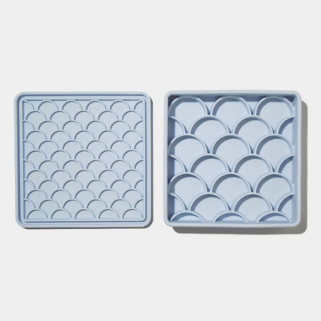 Dogged 3-in-1 Slow Feeder Bowl Fish Scale (Sky)