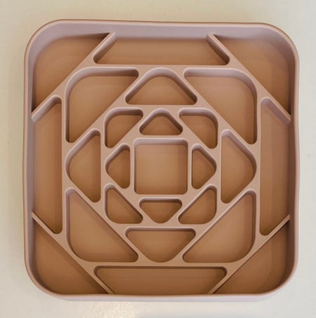 Geometric Slow Feeder (Dusky Pink)