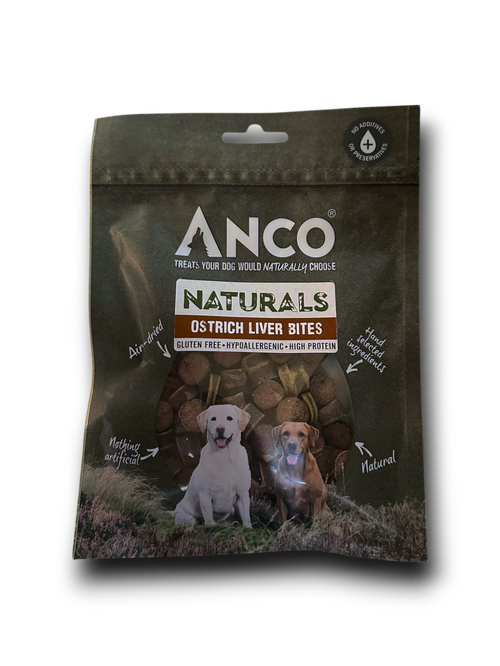 Anco Naturals Ostrich Liver Bites 100g