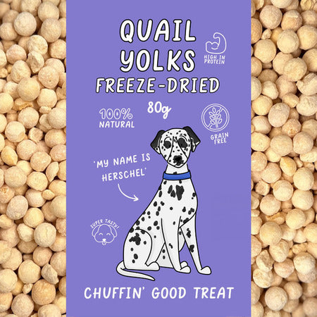 Just 'Ere Fot Treats Freeze Dried Quail Yolks 80g
