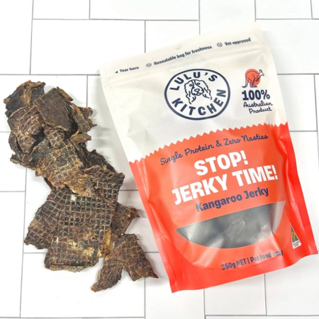 Lulu's Kitchen Stop! Jerky Time! Kangaroo Jerky 200g