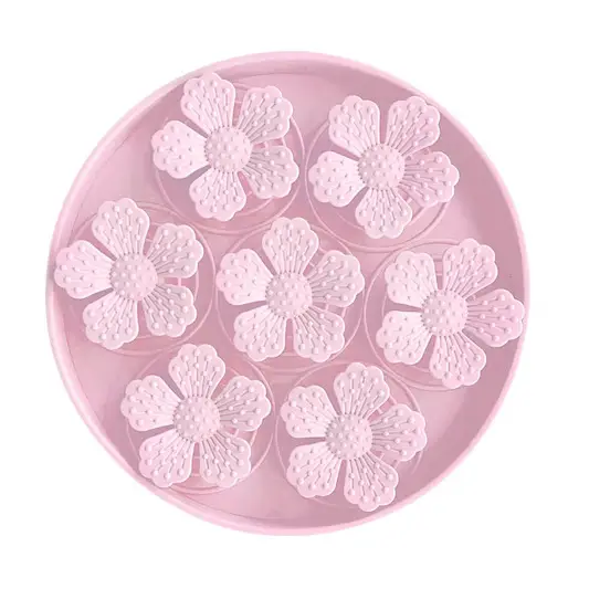 Meaty Licks Daisy Delight Slow Feeder  – Soft Pink