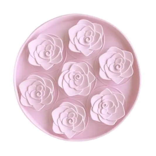 Meaty Licks Rose Garden Slow Feeder - Soft Pink