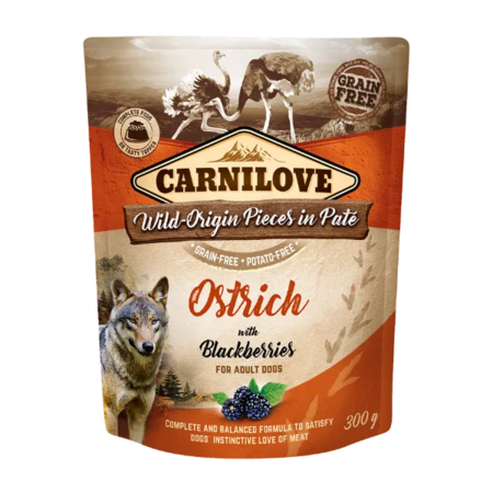Carnilove Ostrich with Blackberries Pate 300g
