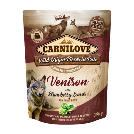 Carnilove Venison with Strawberry Leaves Pate 300g