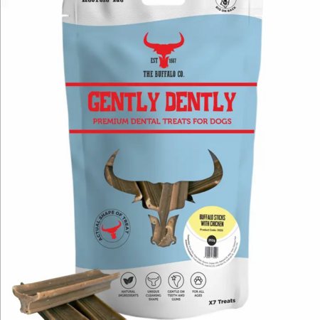 Gently Dently Fresh Breath Chicken Dental Treats (7 sticks)