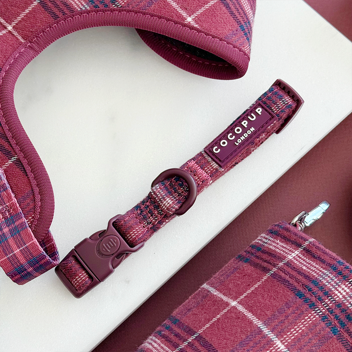 Cocopup Mulberry Plaid Collar