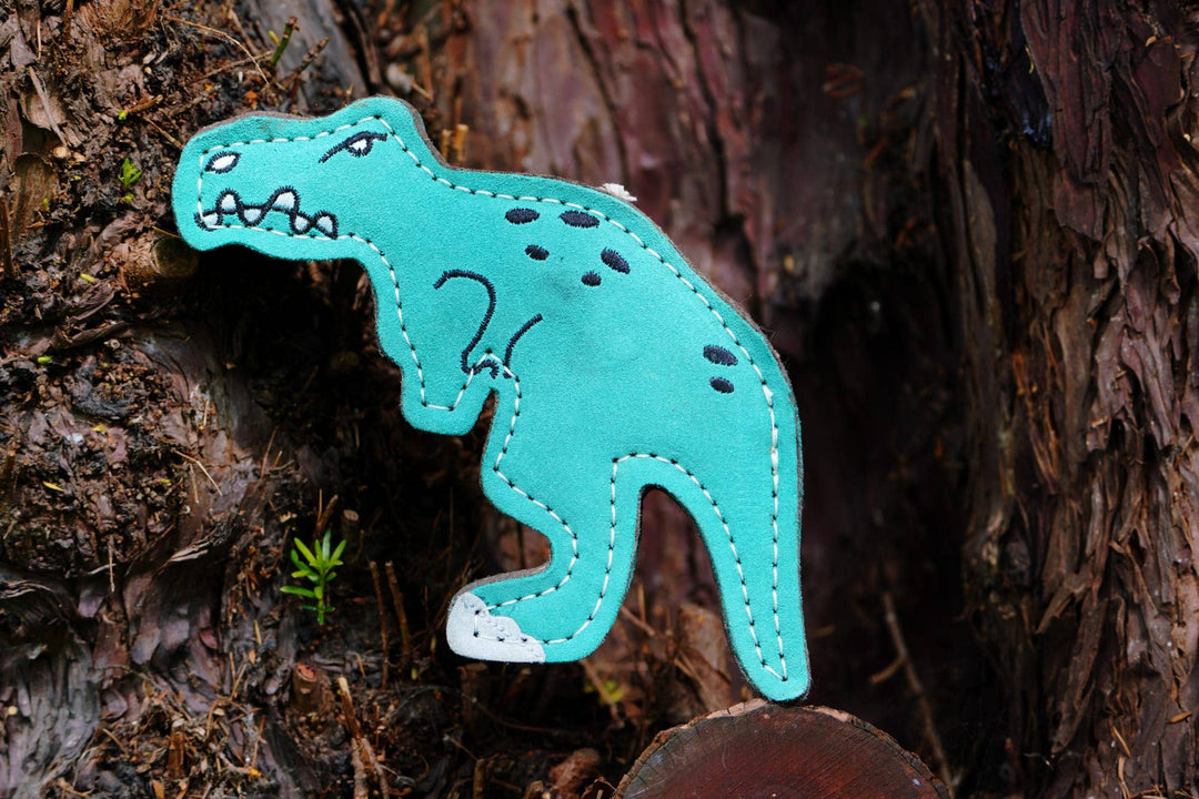 Terry T-Rex Dinosaur shaped Tough Eco Dog Toy