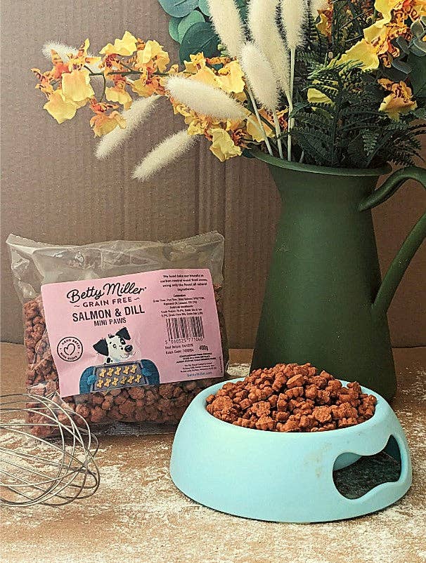 Betty Miller Grain-Free Salmon & Dill Mini-Paws 400g