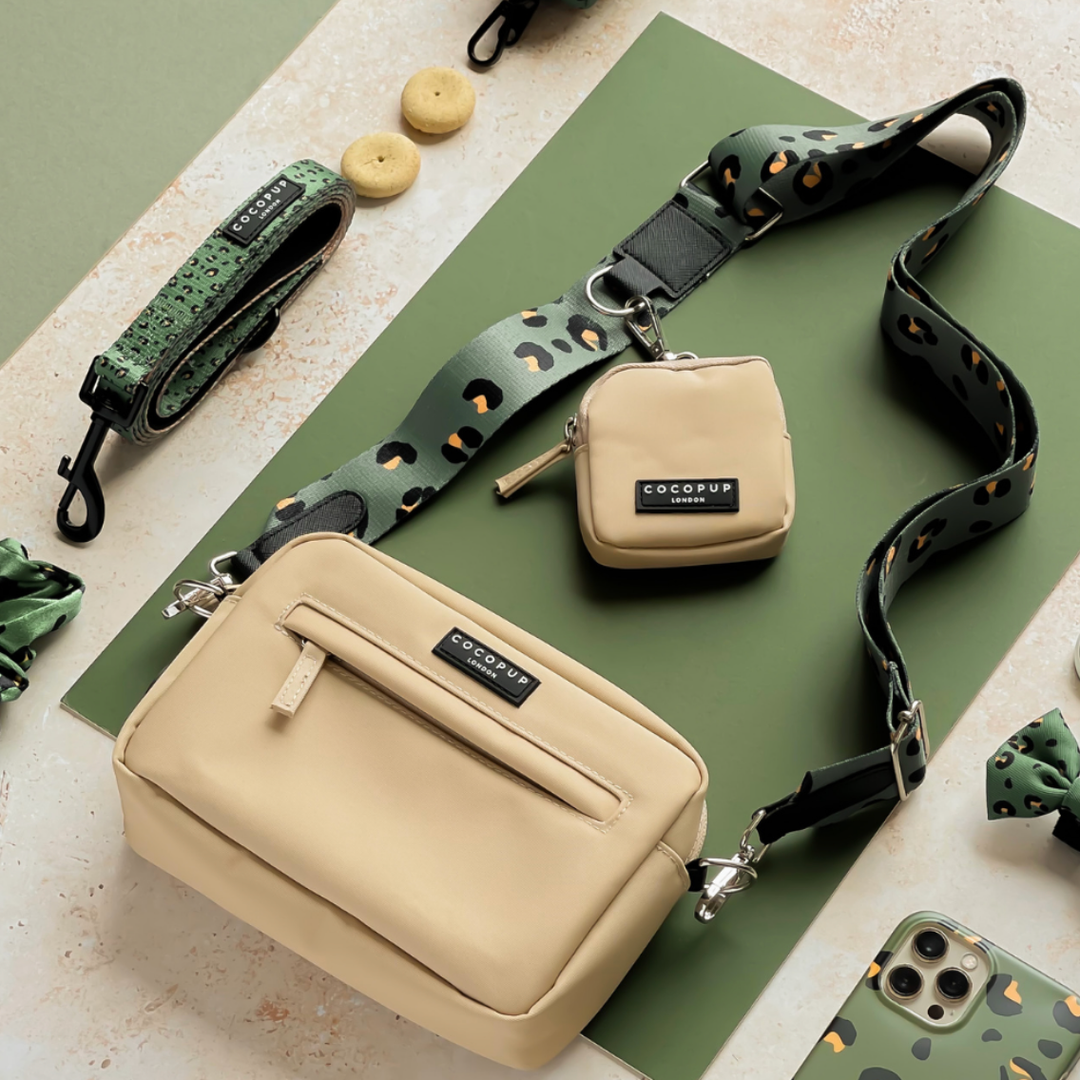 Cocopup Bag Strap - Khaki Leopard