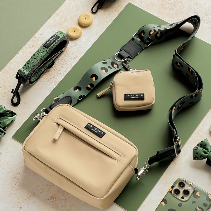 Cocopup Bag Strap - Khaki Leopard