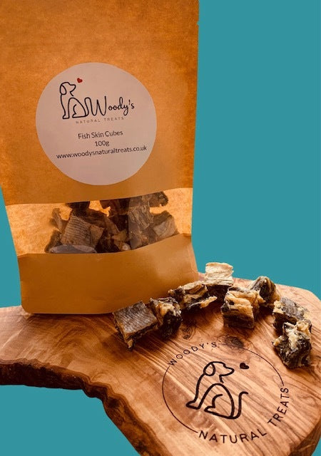 Fish Skin Cubes 100g