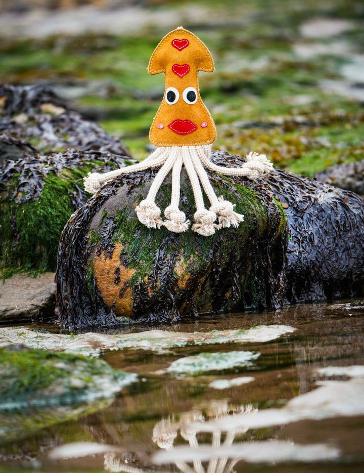 Karen the Squid Shaped Eco Dog Toy
