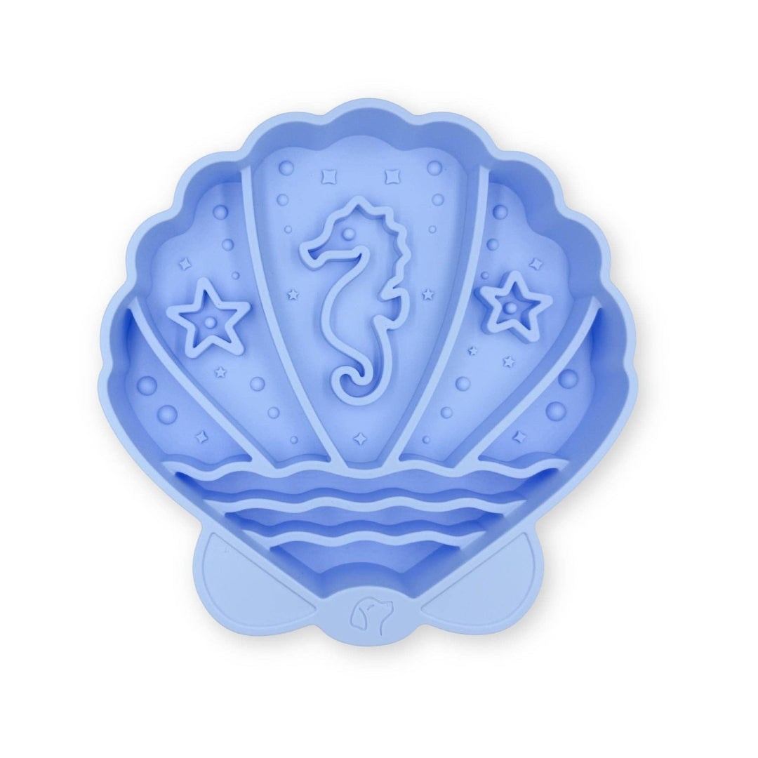 Pawsome Tails Seashell Slow Feeder Bowl (Mist)