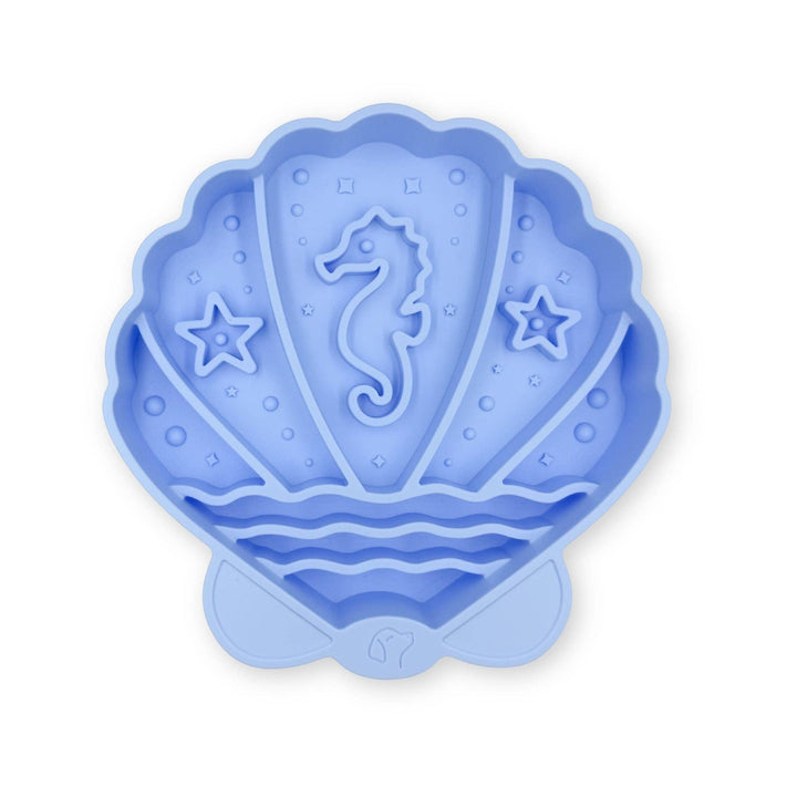 Pawsome Tails Seashell Slow Feeder Bowl (Mist)