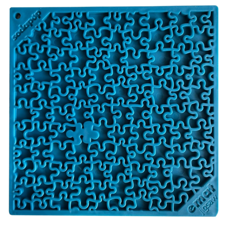 Sodapup Jigsaw eMat Enrichment Lick Mat (Blue)