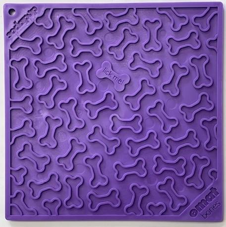 Sodapup Bones eMat Enrichment Lick Mat (Purple)