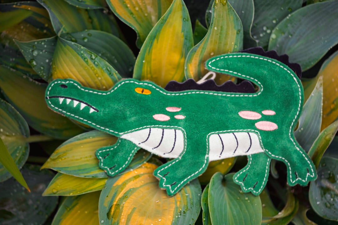 Aurora Paws Clive the Crocodile Eco Dog Toy