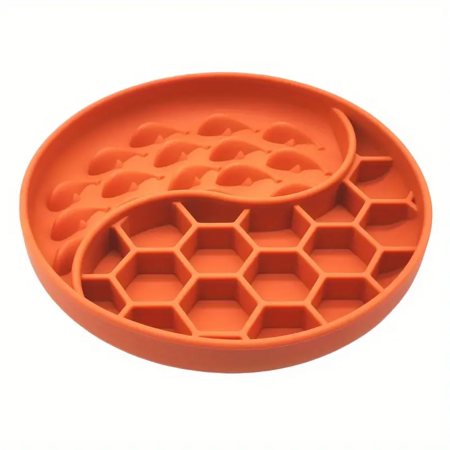 Honeycomb Slow Feeder (Orange)