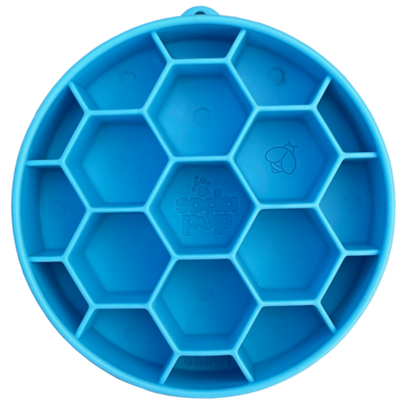 Sodapup Honeycomb Slow Feeder Bowl (Blue)