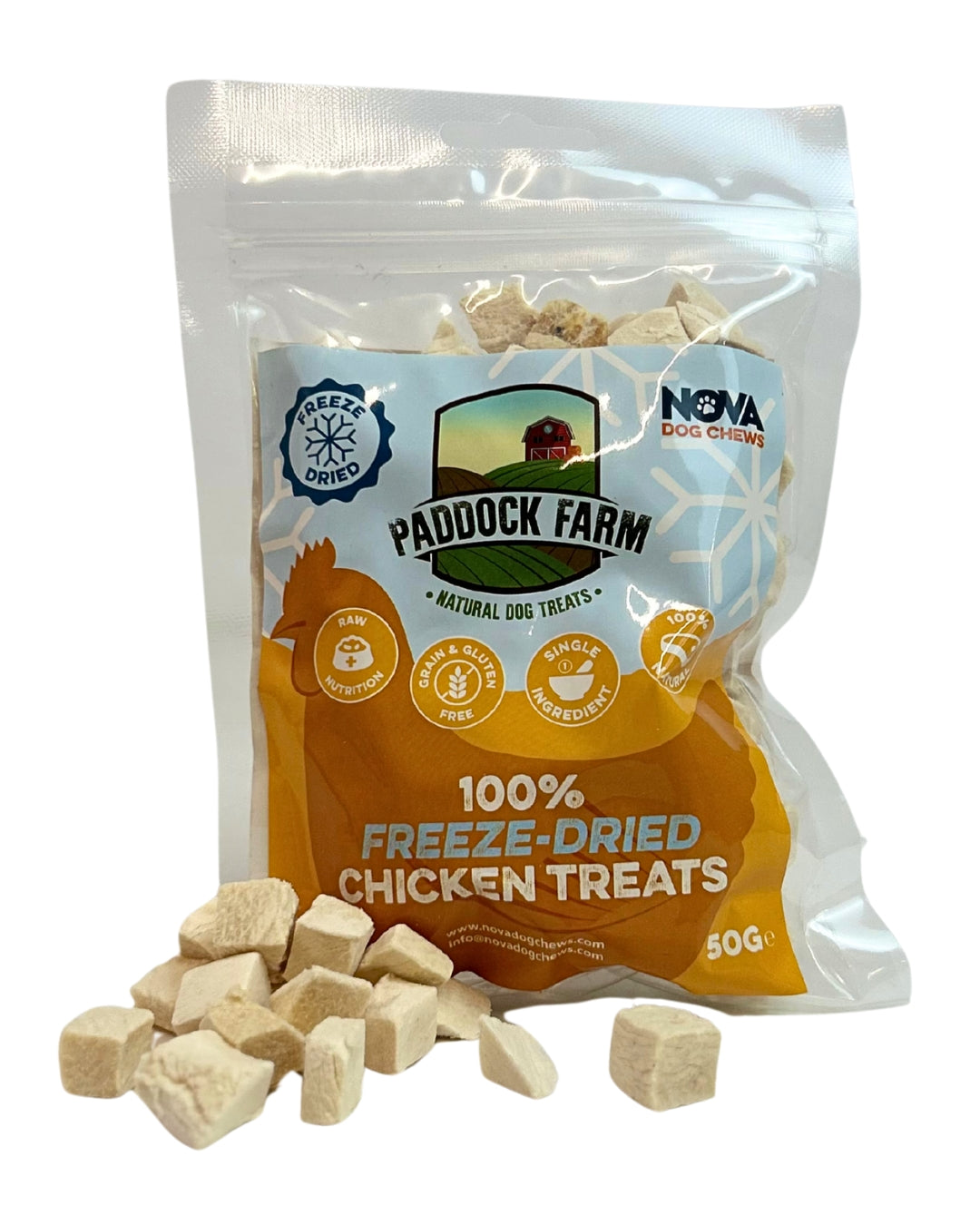 Paddock Farm Freeze Dried Chicken Treats 50g