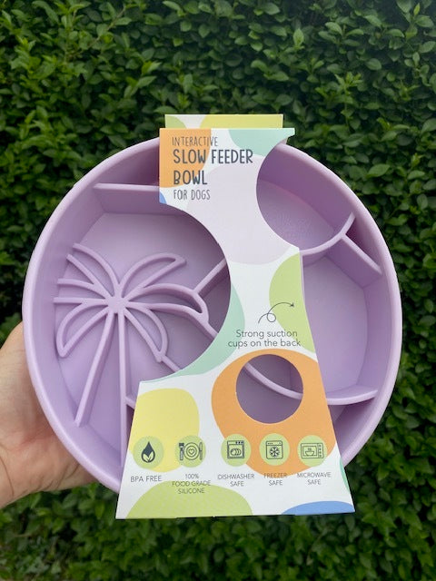 Happy Dingos Coco Loco Interactive Slow Feeding Bowl (Lavender)