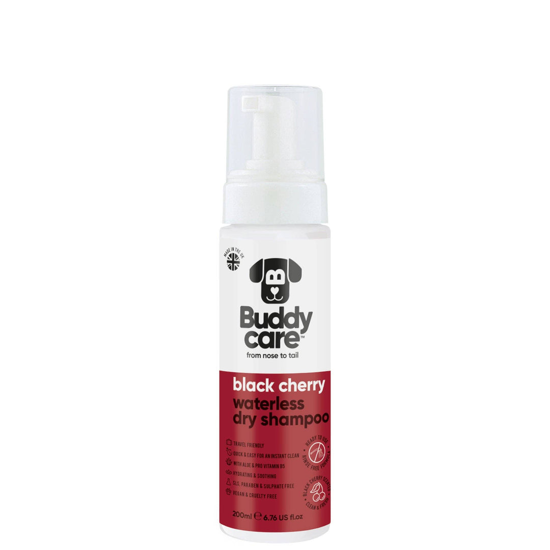 Buddycare Waterless Dog Shampoo - Black Cherry - 200ml / 6.76 fl oz