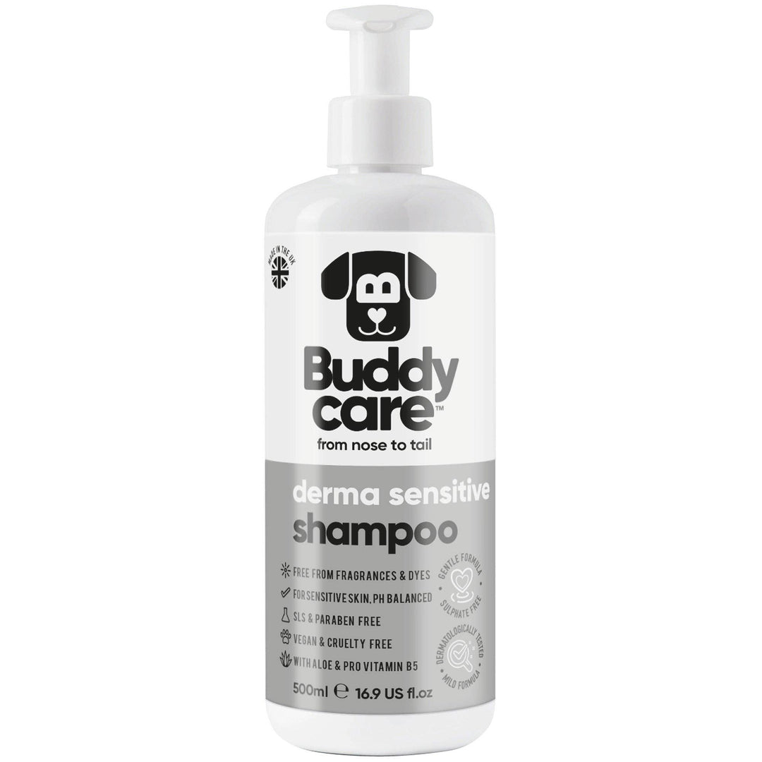 Buddycare Dog Shampoo - Derma Sensitive - 500ml / 16.9 fl oz