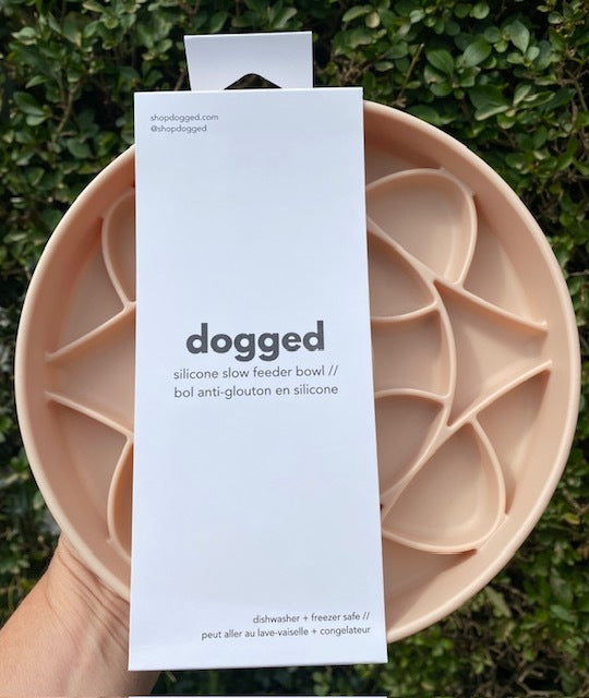 Dogged Circulo Slow Feeder Bowl (Rose Water)