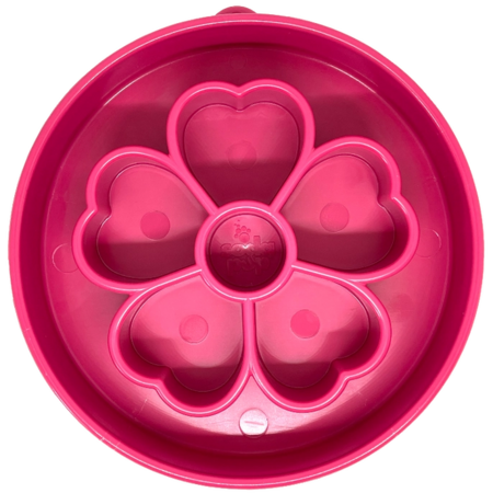 Sodapup Flower Enrichment Slow Feeder Bowl (Pink)