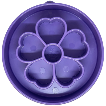 Sodapup Flower Enrichment Slow Feeder Bowl (Purple)