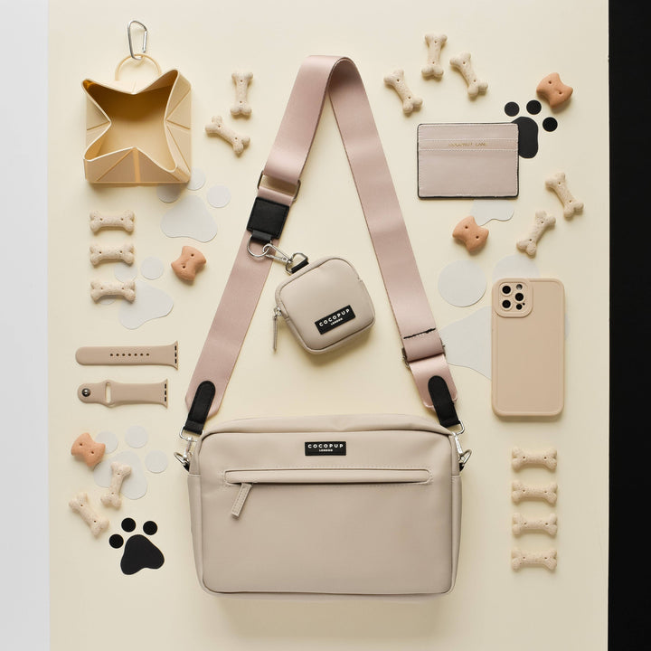 Cocopup Large Dog Walking Bag - Caramel Latte