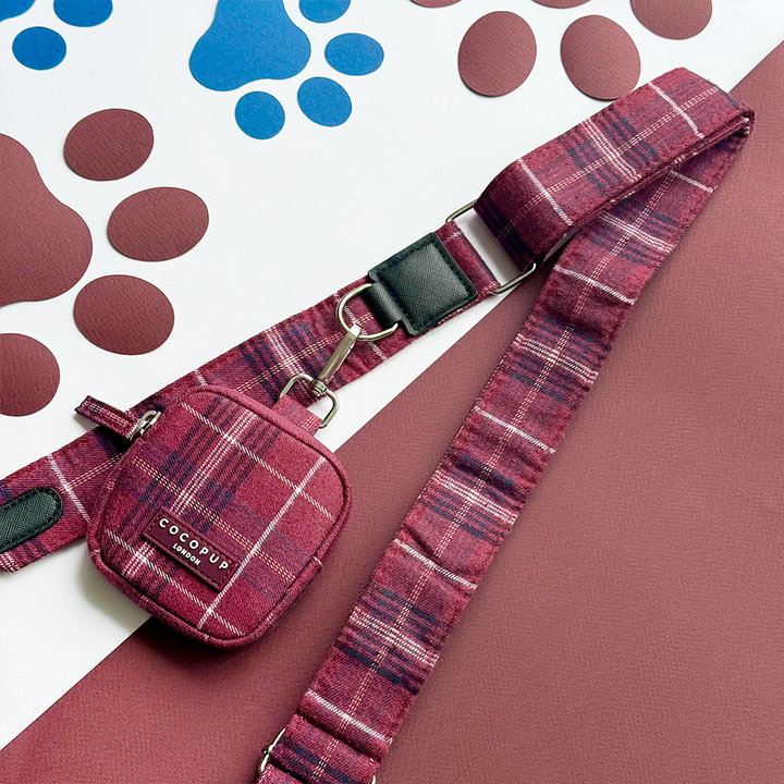 Cocopup Bag Strap - Mulberry Plaid
