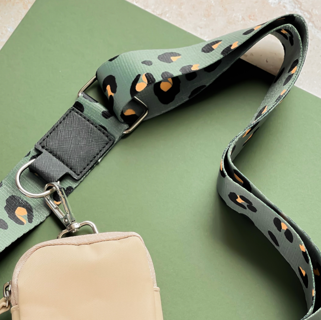Cocopup Bag Strap - Khaki Leopard