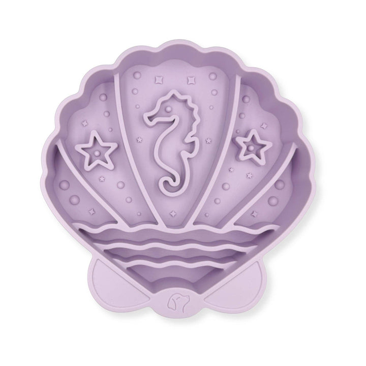 Pawsome Tails Seashell Slow Feeder Bowl (Lilac)