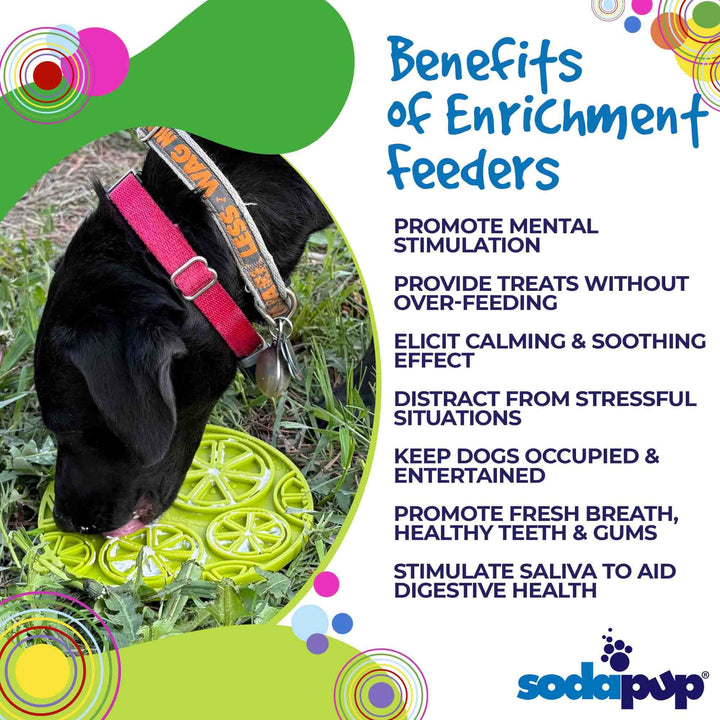 SodaPup Citrus Design eMat Enrichment Lick Mat (Pink)