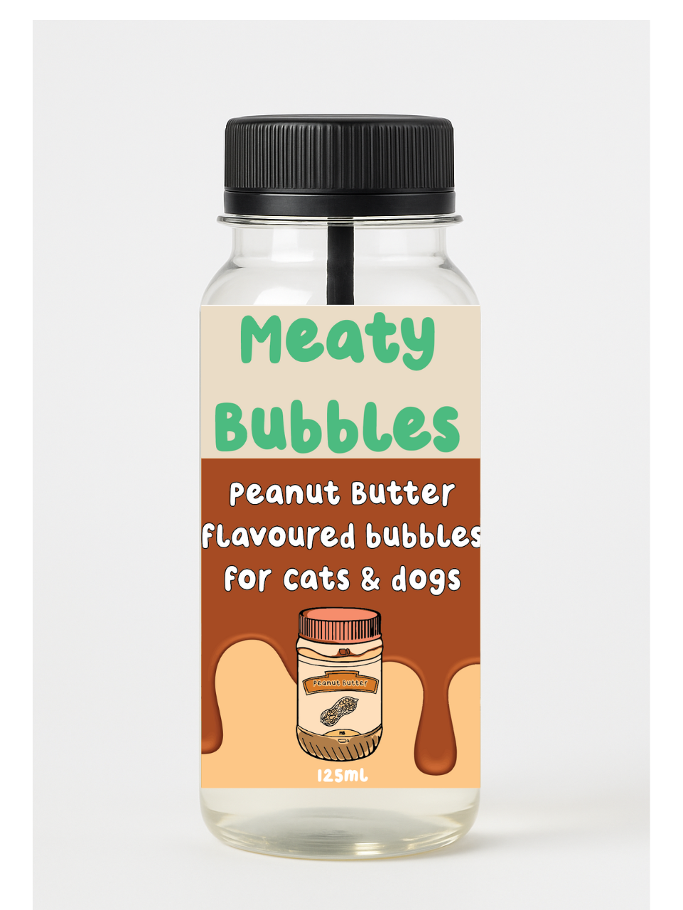 Meaty Bubbles Peanut Butter Bubbles 125ml