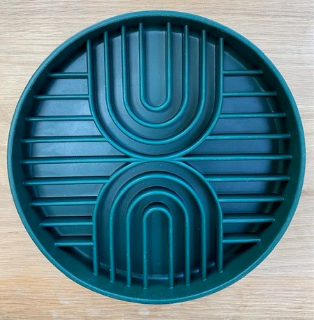 Double Rainbow Enrichment Bowl (Deep Green)