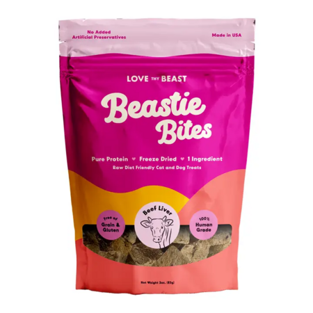 Love Thy Beast Beastie Bites Beef Liver 85g