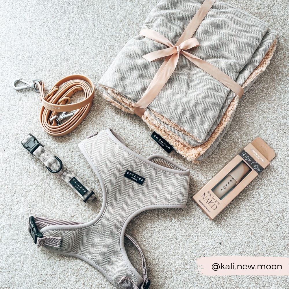 Sage Tweed Adjustable Neck Harness
