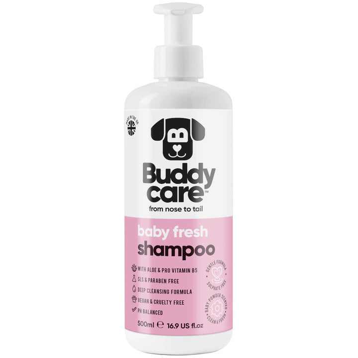 Buddycare Dog Shampoo - Baby Fresh - 500ml / 16.9 fl oz