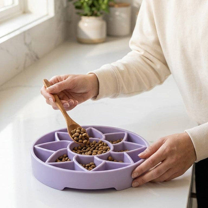 SodaPup Sunflower Softie eTray Slow Feeder Dog Bowl