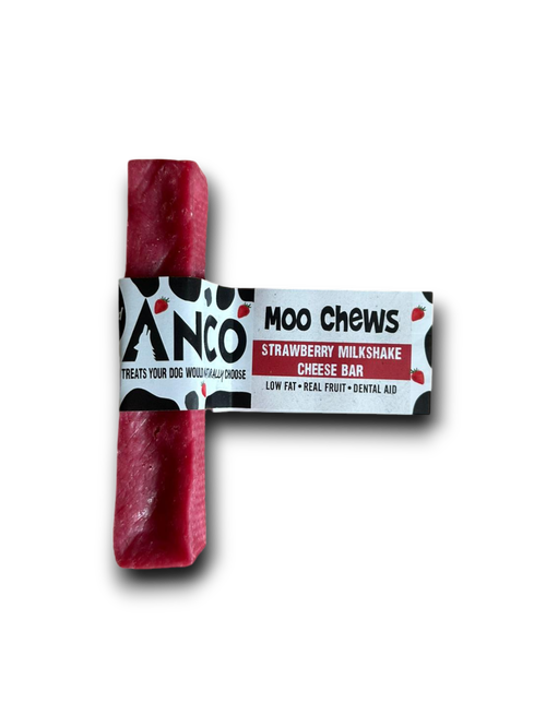 Anco Moo Chew Strawberry Milkshake Cheese Bar (medium 35g - 60g)
