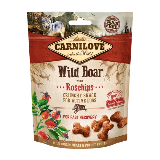 Carnilove Wild Boar with Rosehips Crunchy Treats 200g