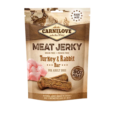 Carnilove Turkey with Rabbit Meat Jerky 100g